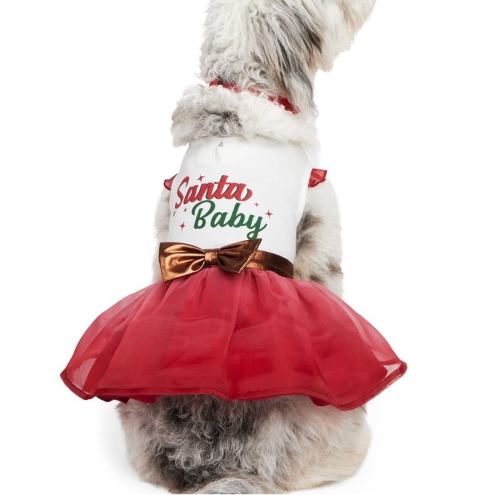 NWT Santa Baby Dog Christmas Dress XS